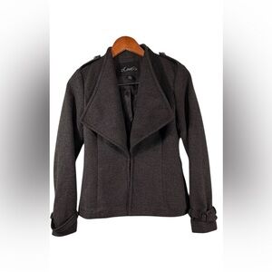 Love21 Women’s Charcoal Moto Jacket Size Small